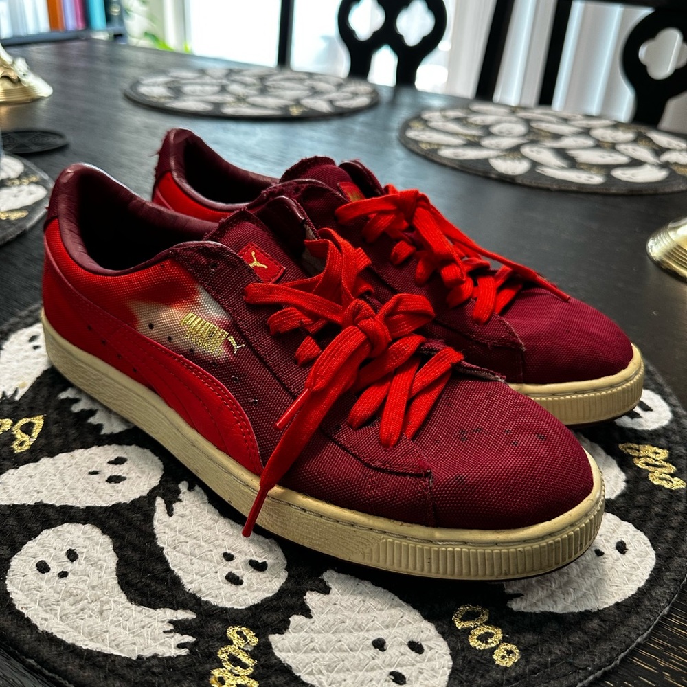 Puma Burgundy and Red Sneakers